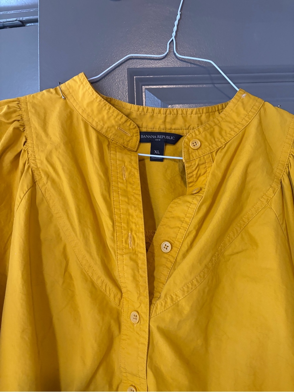 Women's Yellow Button-Up Dress